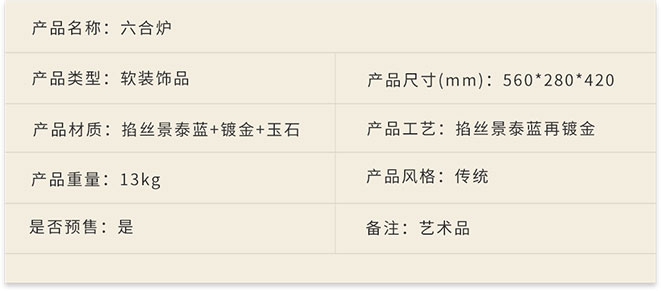 新中式家具軟裝設(shè)計(jì),掐絲景泰藍(lán)鍍金,六合爐詳情.jpg
